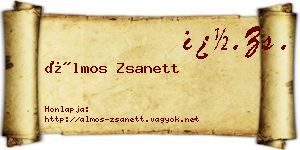 Álmos Zsanett névjegykártya